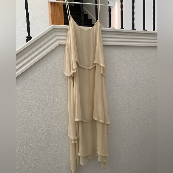LACAUSA Dresses & Skirts - LACAUSA tiered dress, cream color, size S